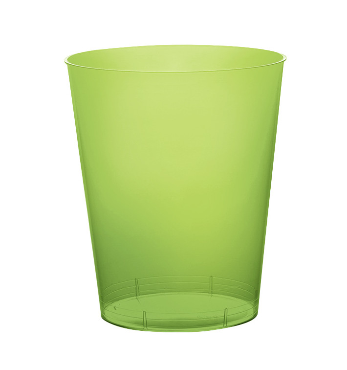 Plastic PS beker "Moon" limoengroen transparant 350ml (400 stuks) Plastic PS beker "Moon" limoengroen transparant 350ml (400 stuks)
