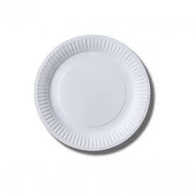 Papieren bord Biocoated wit 18 cm (800 stuks)