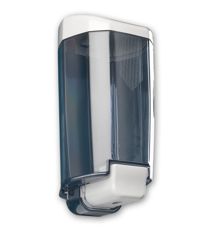 Plastic zeep dispenser ABS gerookt 1000ml (1 stuk) Plastic zeep dispenser ABS gerookt 1000ml (1 stuk)