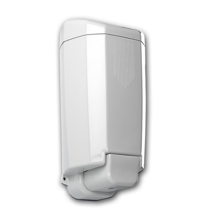 Plastic zeep dispenser ABS wit 1000ml (1 stuk) Plastic zeep dispenser ABS wit 1000ml (1 stuk)