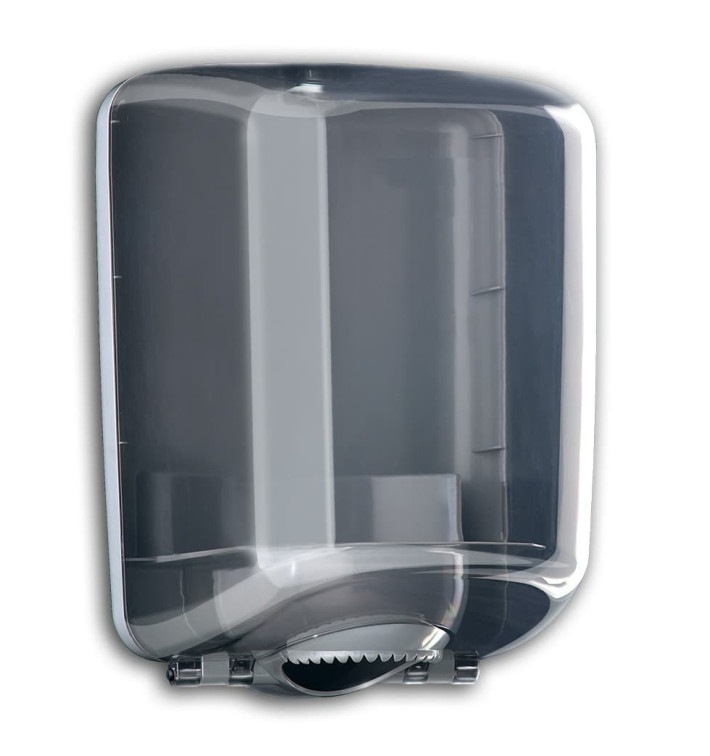 Plastic Papieren Dispenser ABS middelste treksrip "Smoked" (1 stuk) Plastic Papieren Dispenser ABS middelste treksrip "Smoked" (1 stuk)
