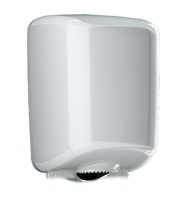Plastic Papieren Dispenser ABS middelste treksrip wit (1 stuk) Plastic Papieren Dispenser ABS middelste treksrip wit (1 stuk)