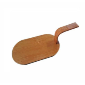 Bamboe mini-schop dienblad Naturel "Tapas" 8x5 cm (100 stuks) 