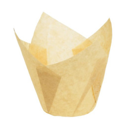 Cupcake vorm voering tulpvorm Nature Ø5x5/8cm (125 stuks) 