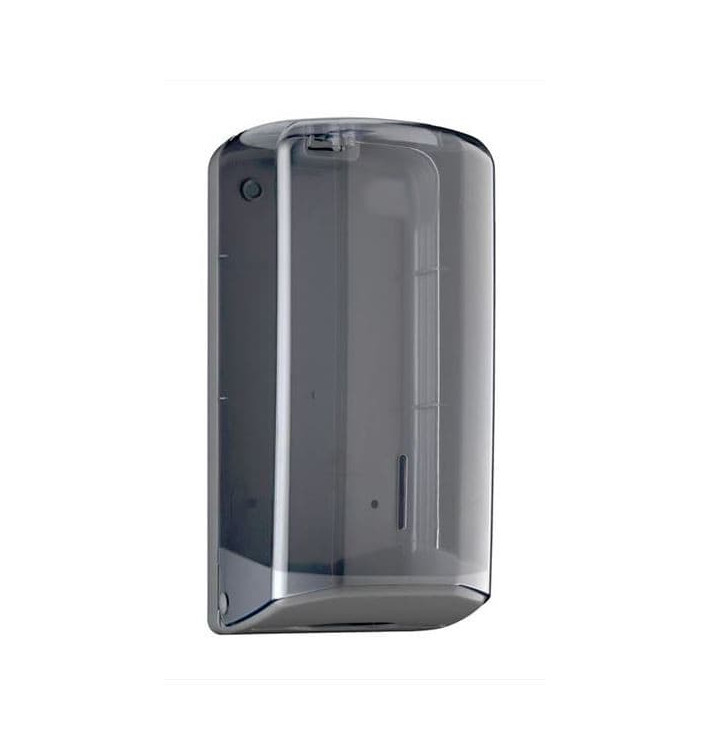 Plastic Bulk toiletpapier Dispenser Plat Z vouwbaar ABS Smoked (1 stuk) Plastic Bulk toiletpapier Dispenser Plat Z vouwbaar ABS Smoked (1 stuk)