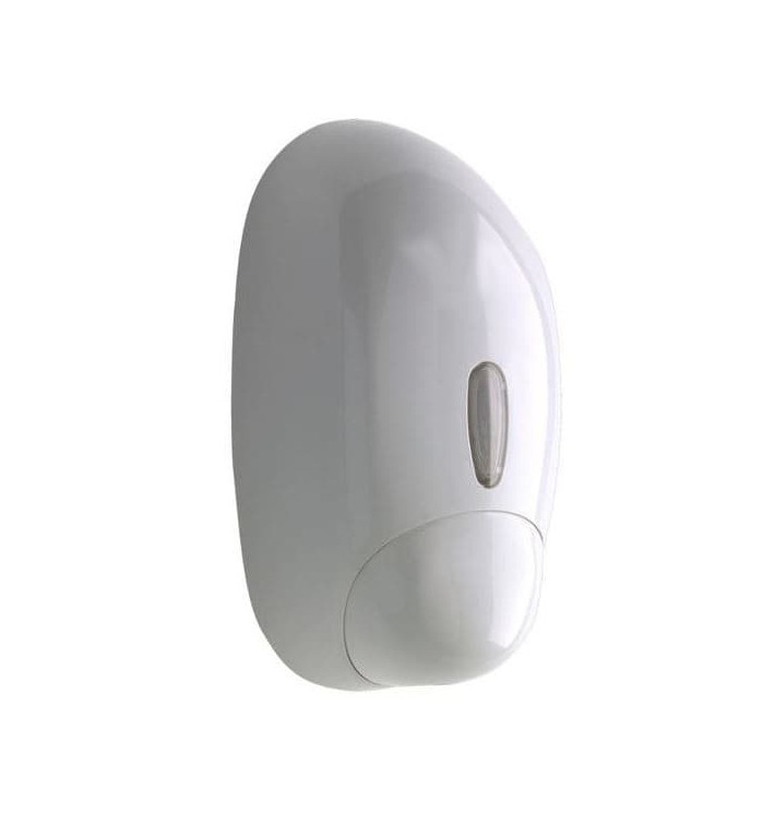 Plastic zeep dispenser ABS wit 900 ml (1 stuk) Plastic zeep dispenser ABS wit 900 ml (1 stuk)