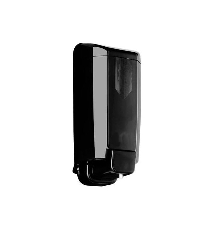 Plastic zeep dispenser ABS zwart 1000ml (1 stuk) Plastic zeep dispenser ABS zwart 1000ml (1 stuk)