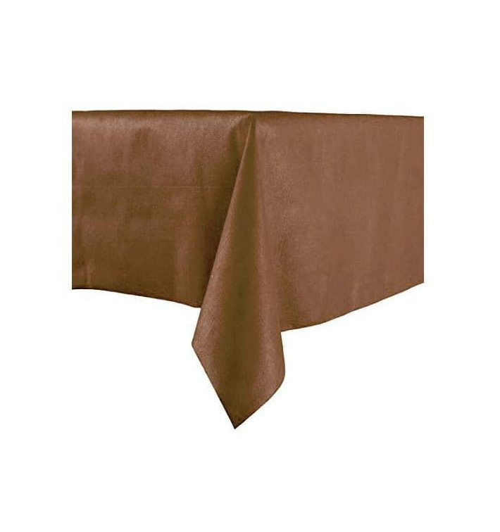 Tafelkleed Novotex niet geweven bruin 100x100cm (150 stuks) Tafelkleed Novotex niet geweven bruin 100x100cm (150 stuks)