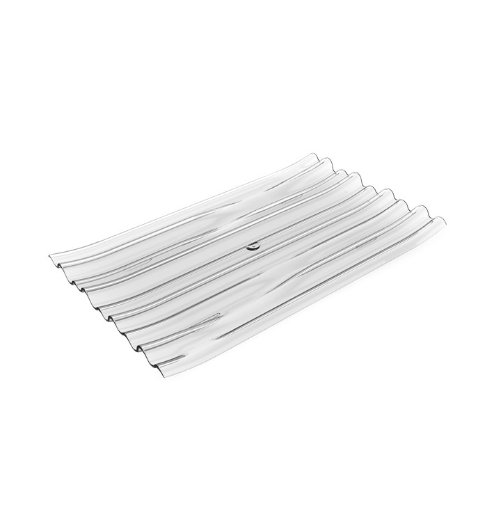 Proeving Plastic bord PS Plat transparant 8x6,6 cm (500 stuks) Proeving Plastic bord PS Plat transparant 8x6,6 cm (500 stuks)