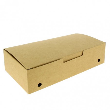 Papieren take-out doos groot maat kraft 2,00x1,00x0,50,m (25 stuks)
