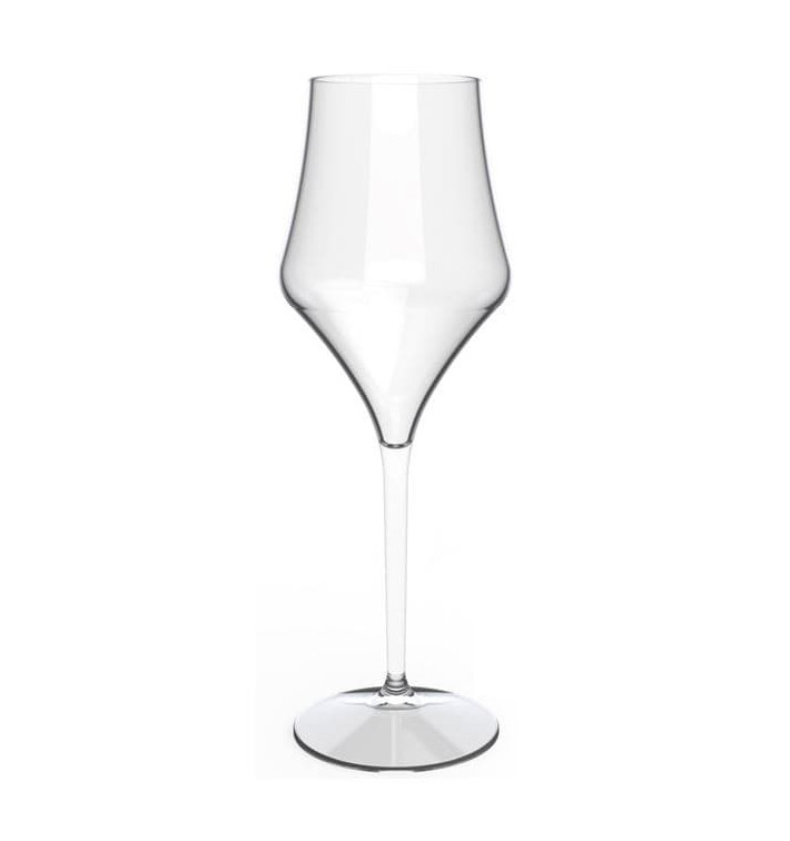 Plastic herbruikbaar glas Wijn "Tritan" transparant 320ml (1 stuk) Plastic herbruikbaar glas Wijn "Tritan" transparant 320ml (1 stuk)