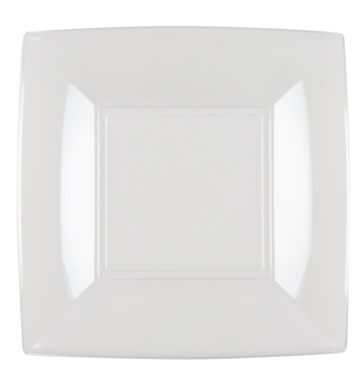 Herbruikbaar Plat bord transparant "Biogebaseerd" "Nice" PP 18 cm (300 stuks) Herbruikbaar Plat bord transparant "Biogebaseerd" "Nice" PP 18 cm (300 stuks)