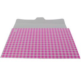 Papier bakkerij doos roze 25,8x18,9x8cm 2Kg (125 stuks)