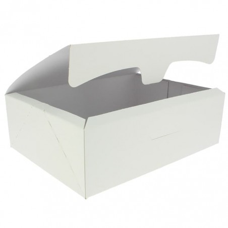 Gebakdoos karton Witte 2Kg wit 25,8x18,9x8cm (25 stuks)