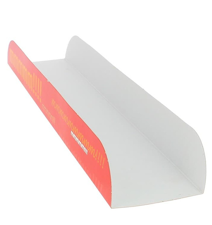 Papieren stokbrood dienblad 30x6,1x3,2 (1000 stuks) Papieren stokbrood dienblad 30x6,1x3,2 (1000 stuks)