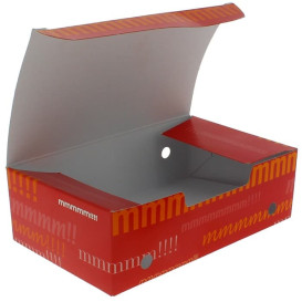 Papieren take-out doos medium maat 1,45x0,90x0,45cm (25 stuks) 