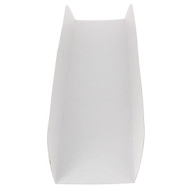 Papieren dienblad voor een wafel Opening roze 30x6,1x3,2cm (100 stuks) 