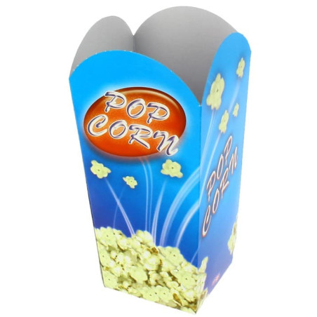 Papieren Popcorn doosje klein maat 45gr 6,5x8,5x15cm (700 stuks)