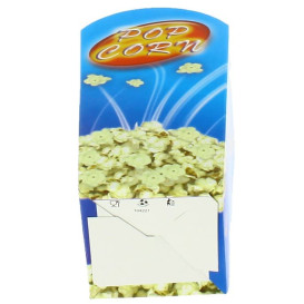 Papieren Popcorn doosje klein maat 45gr 6,5x8,5x15cm (700 stuks)