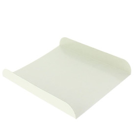 Papieren dienblad voor wafel wit 15x13cm (100 stuks) 