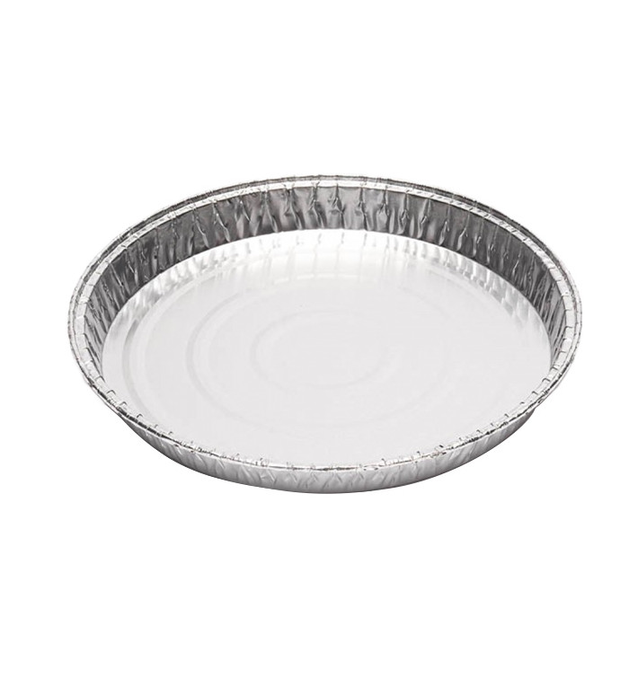 Folie pan Rond vormig 27,5cm 1150ml (125 stuks) Folie pan Rond vormig 27,5cm 1150ml (125 stuks)