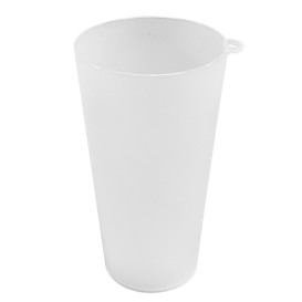 Plastic beker met Ring PP Herbruikbaar transparant 400ml (490 stuks)