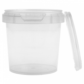 Plastic deli Container met Plastic Deksel PP Onbreekbaar 155 ml Ø6,9 (24 stuks)