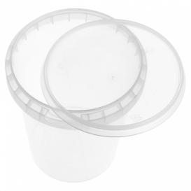 Plastic deli Container met Plastic Deksel PP Onbreekbaar 520 ml Ø9,5 (19 stuks)