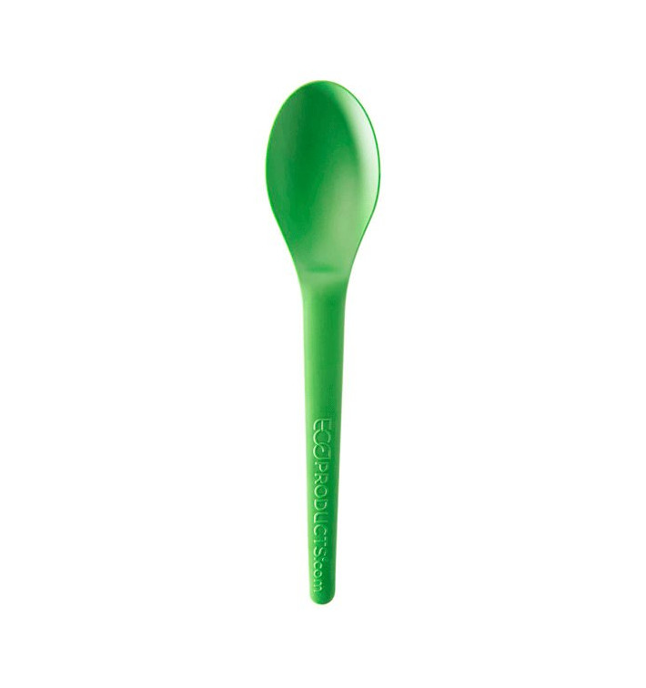 Stof gebaseerd op Maizena CPLA composteerbare lepel groen 15,0 cm (1.000 stuks) Stof gebaseerd op Maizena CPLA composteerbare lepel groen 15,0 cm (1.000 stuks)