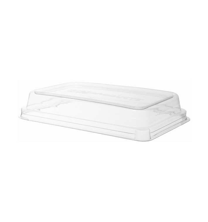 Plastic Deksel Composteerbaar PLA transparant voor Suikerriet dienblad Ecologisch 710 en 940 ml (50 stuks) Plastic Deksel Composteerbaar PLA transparant voor Suikerriet dienblad Ecologisch 710 en 940 ml (50 stuks)