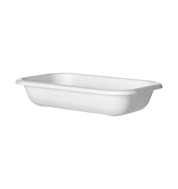 Suikerriet dienblad Ecologisch wit 470ml 18,0x12,0x4,0cm (50 stuks) Suikerriet dienblad Ecologisch wit 470ml 18,0x12,0x4,0cm (50 stuks)