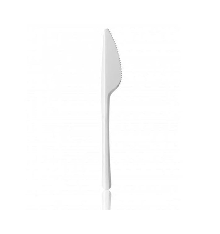 Plastic PS mes wit 16,5 cm Plastic PS mes wit 16,5 cm