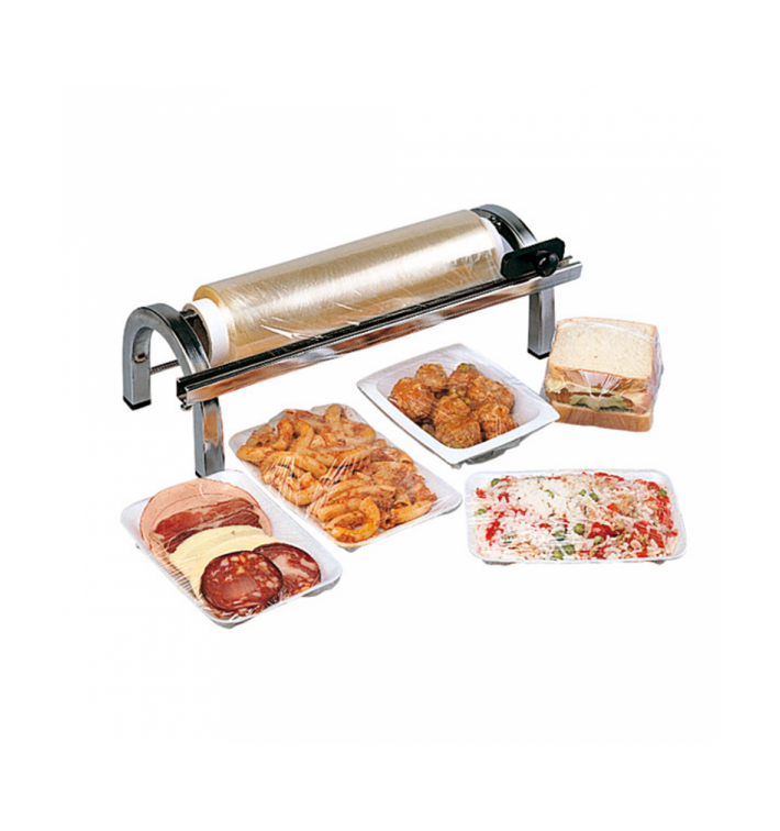 Voedsel wrap Dispenser met Snijder Roestvrij van staal 30cm (1 stuk) Voedsel wrap Dispenser met Snijder Roestvrij van staal 30cm (1 stuk)