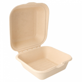 Suikerriet Burger Box 152x152x84mm (600 stuks)