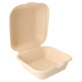 Suikerriet Burger Box 152x152x84mm (50 stuks)