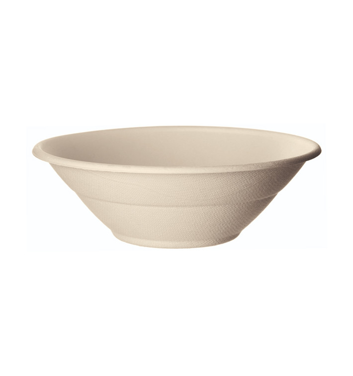 Suikerriet kom Bagasse Noodle Naturel 940ml (400 stuks) Suikerriet kom Bagasse Noodle Naturel 940ml (400 stuks)
