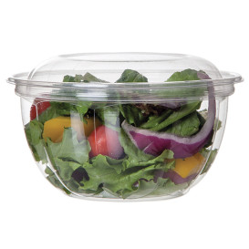 Saladekom met Deksel PLA 530ml (50 stuks) 