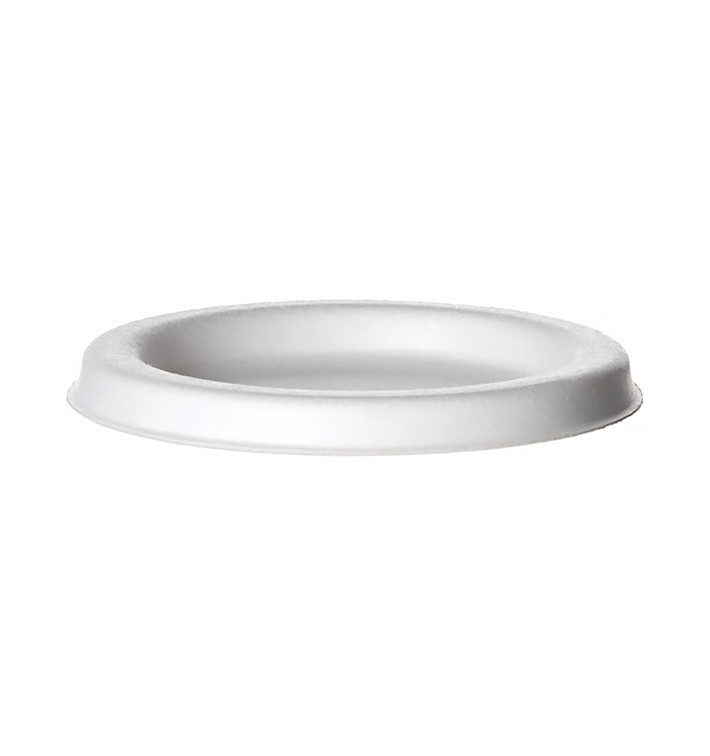 Suikerriet Deksel Container Bagasse wit 60ml (2500 stuks) Suikerriet Deksel Container Bagasse wit 60ml (2500 stuks)