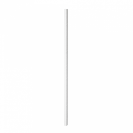 Papieren rechte rietjes wit verpakt met kraft omhulsel Ø0,6cm 21cm (250 stuks)
