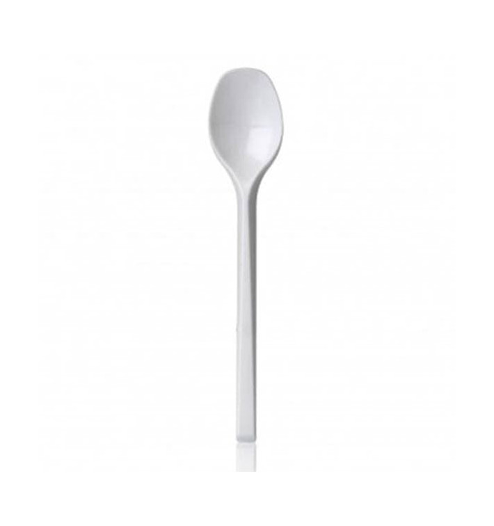 Plastic PS thee lepel PS wit 13,5 cm Plastic PS thee lepel PS wit 13,5 cm
