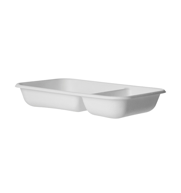 Suikerriet dienblad Ecologisch wit 2C 710ml 21,5x14,0x4,0 cm (50 stuks) Suikerriet dienblad Ecologisch wit 2C 710ml 21,5x14,0x4,0 cm (50 stuks)