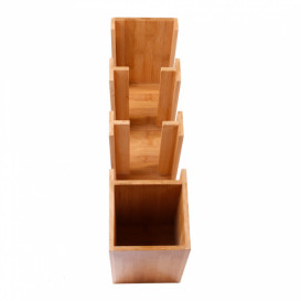 Bamboe beker, rietje en Deksel ofganisatof 14x50x50cm (2 stuks)