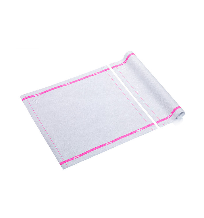 Doekjes Rol "Drentech" magenta randen 40x40cm (5 stuks) P40cm (5 stuks) Doekjes Rol "Drentech" magenta randen 40x40cm (5 stuks) P40cm (5 stuks)
