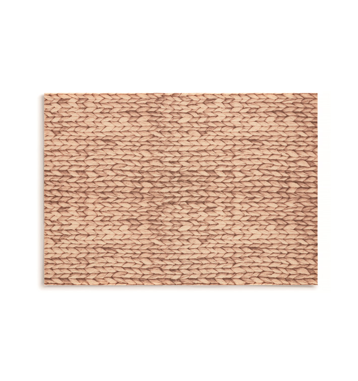 Katoenen placemat "Daen Drap" Raffia 32x45cm (12 stuks) Katoenen placemat "Daen Drap" Raffia 32x45cm (12 stuks)