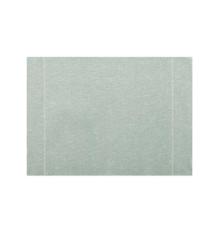 Katoenen placemat "Daen Drap" parel grijs 32x45cm (72 stuks) Katoenen placemat "Daen Drap" parel grijs 32x45cm (72 stuks)