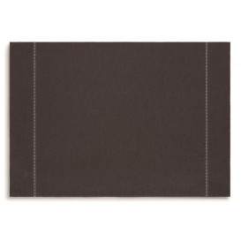 Katoenen placemat "Daen Drap" Anthracite 32x45cm (72 stuks)