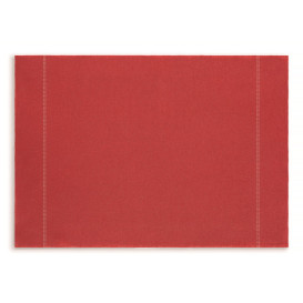 Katoenen placemat "Daen Drap" rood 32x45cm (72 stuks)