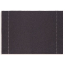 Katoenen placemat "Daen Drap" donker blauw 32x45cm (12 stuks) 