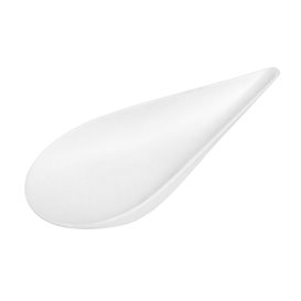 Suikerriet mini Kom Ovaal vormig wit 8x5cm (50 stuks) 