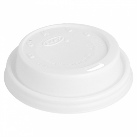 Plastic Deksel PS "Cappuccino" wit Ø8,1cm (100 stuks) 